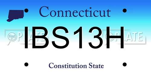 IBS13H Connecticut License Plate