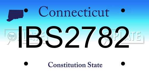 IBS2782 Connecticut License Plate