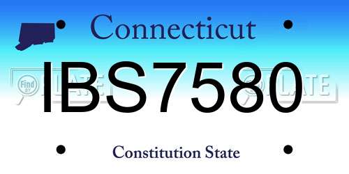 IBS7580 Connecticut License Plate