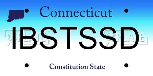 IBSTSSD Connecticut License Plate