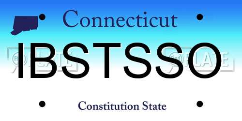 IBSTSSO Connecticut License Plate
