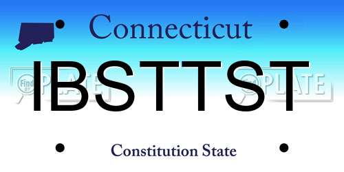 IBSTTST Connecticut License Plate