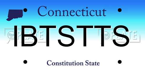 IBTSTTS Connecticut License Plate