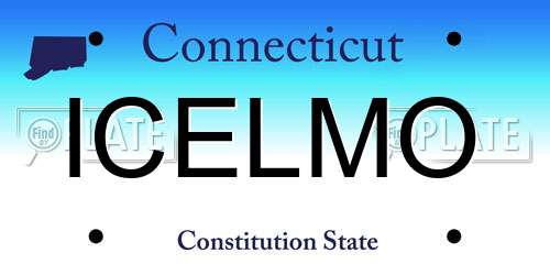 ICELMO Connecticut License Plate