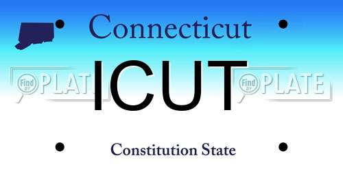 ICUT Connecticut License Plate