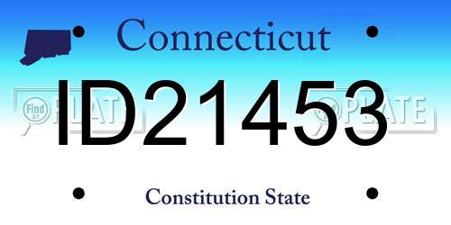 ID21453 Connecticut License Plate