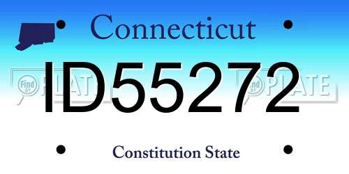 ID55272 Connecticut License Plate