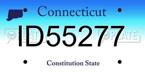 ID55277 Connecticut License Plate