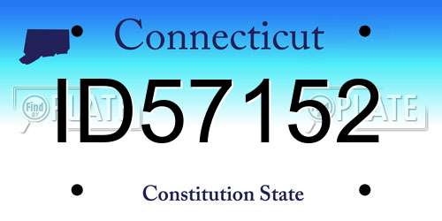 ID57152 Connecticut License Plate