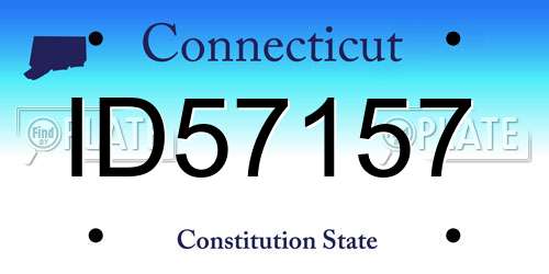 ID57157 Connecticut License Plate