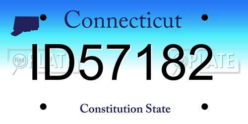 ID57182 Connecticut License Plate