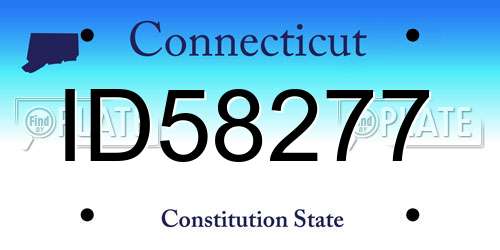 ID58277 Connecticut License Plate