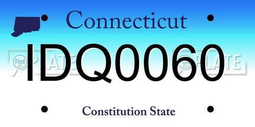 IDQ0060 Connecticut License Plate