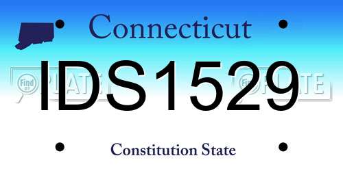 IDS1529 Connecticut License Plate