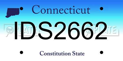 IDS2662 Connecticut License Plate