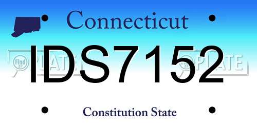 IDS7152 Connecticut License Plate