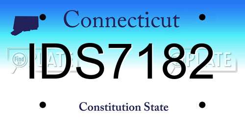 IDS7182 Connecticut License Plate