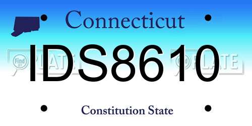 IDS8610 Connecticut License Plate