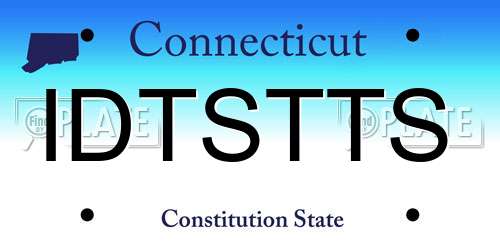 IDTSTTS Connecticut License Plate