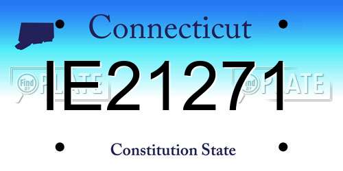 IE21271 Connecticut License Plate