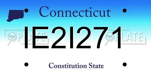 IE2I271 Connecticut License Plate
