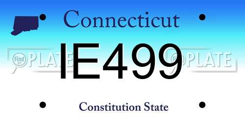 IE499 Connecticut License Plate
