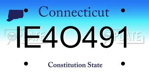 IE4O491 Connecticut License Plate