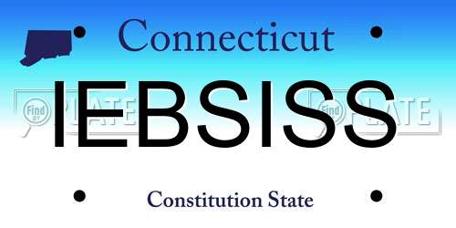 IEBSISS Connecticut License Plate