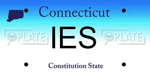 IES Connecticut License Plate