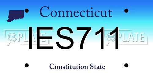IES711 Connecticut License Plate