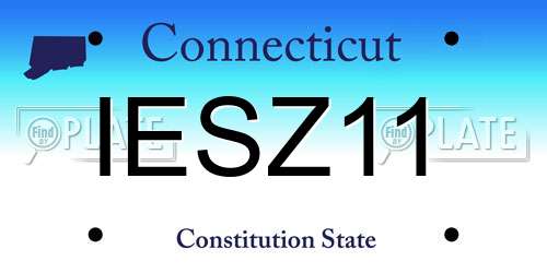 IESZ11 Connecticut License Plate