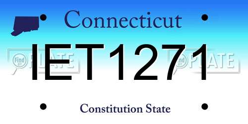 IET1271 Connecticut License Plate