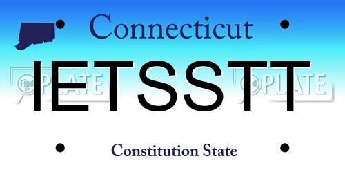IETSSTT Connecticut License Plate