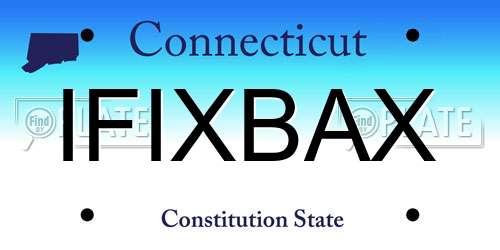 IFIXBAX Connecticut License Plate