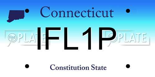 IFL1P Connecticut License Plate