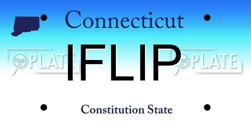 IFLIP Connecticut License Plate
