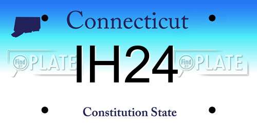 IH24 Connecticut License Plate