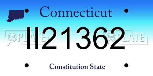 II21362 Connecticut License Plate