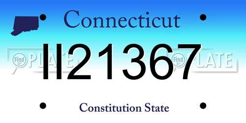 II21367 Connecticut License Plate