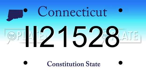 II21528 Connecticut License Plate
