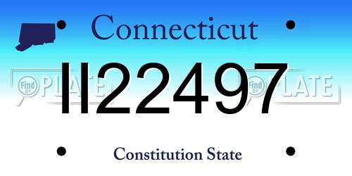II22497 Connecticut License Plate