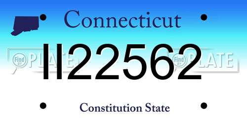 II22562 Connecticut License Plate