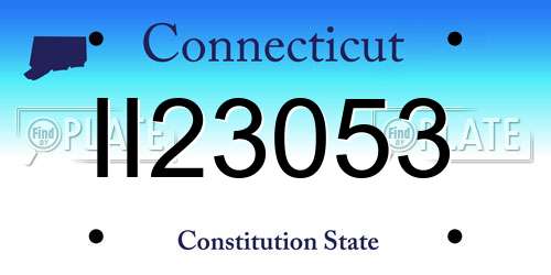 II23053 Connecticut License Plate