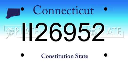 II26952 Connecticut License Plate