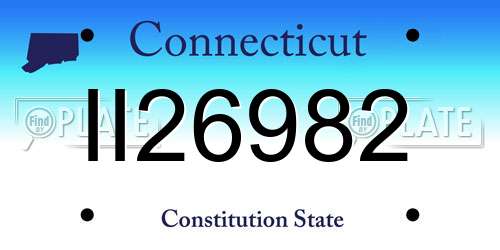 II26982 Connecticut License Plate