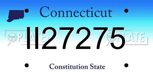 II27275 Connecticut License Plate