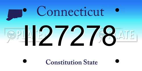 II27278 Connecticut License Plate