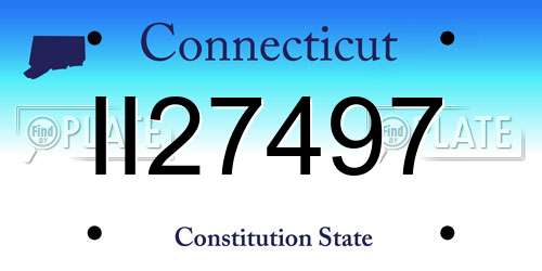 II27497 Connecticut License Plate