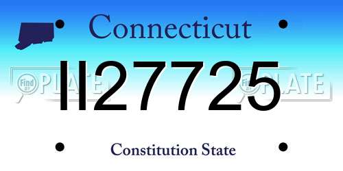 II27725 Connecticut License Plate