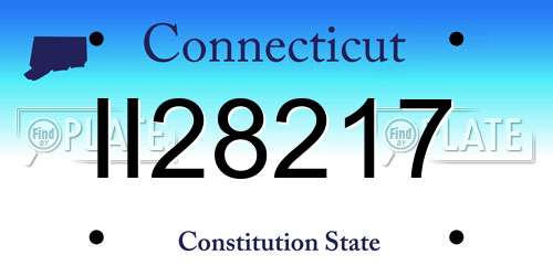 II28217 Connecticut License Plate